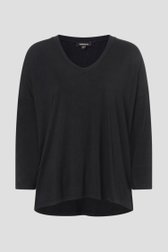 Pull noir fin avec encolure ronde de More & More pour Femmes