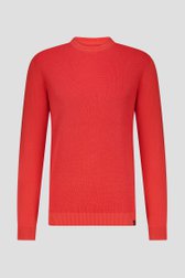 Pull orange à col rond  de Ravøtt pour Hommes
