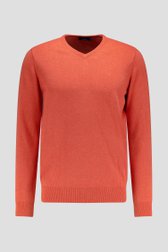 Pull orange avec col en V  de Dansaert Blue pour Hommes