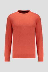 Pull orange rouille à col rond de Dansaert Blue pour Hommes