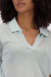 Pull pastel turquoise à manches courtes de Louise pour Femmes