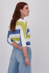 Pull rayé à manches 3/4  de Libelle pour Femmes