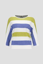Pull rayé à manches 3/4  de Libelle pour Femmes