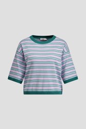 Photo produit 1 de Pull rayé à manches courtes de Libelle pour Femmes