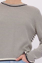 Détail de Pull rayé bleu et blanc de Marc O'Polo pour Femmes