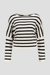 Pull rayé écru et noir de D'Auvry pour Femmes