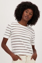 Pull rayé écru de JDY pour Femmes