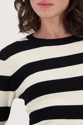 Pull rayé noir et blanc de JDY pour Femmes