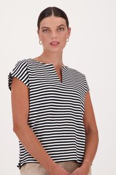Pull rayé noir et blanc de Opus pour Femmes