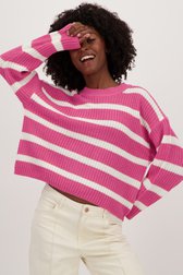 Pull rayé rose de JDY pour Femmes