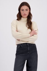 Vidéo de Pull beige à col roulé de Geisha pour Femmes