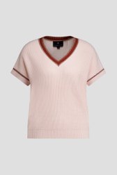 Photo produit 1 de Pull rose à manches courtes de AC by Annelien Coorevits pour Femmes