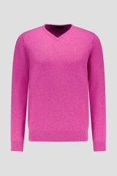 Pull rose avec col en V de Dansaert Blue pour Hommes