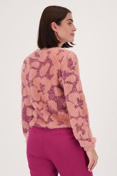 Pull rose doux avec motif floral de D'Auvry pour Femmes