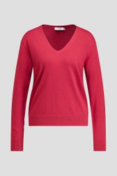 Photo produit 1 de Pull rouge à col en V de Liberty Island pour Femmes
