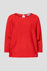 Photo produit 1 de Pull rouge à manches chauve-souris de More & More pour Femmes