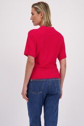 Le dos de Pull rouge à manches courtes de Claude Arielle pour Femmes