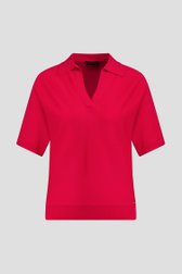 Photo produit 1 de Pull rouge à manches courtes de Claude Arielle pour Femmes