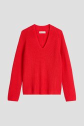 Photo produit 1 de Pull rouge en maille à encolure ronde de Marc O'Polo pour Femmes