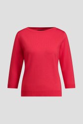 Photo produit 1 de Pull rouge finement tricoté de Claude Arielle pour Femmes