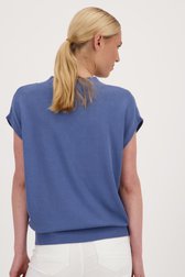 Pull sans manches bleu de Liberty Island pour Femmes