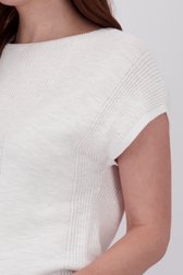 Pull sans manches en maille blanche de Libelle pour Femmes