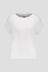Pull sans manches en maille blanche de Libelle pour Femmes