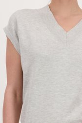 Pull sans manches gris clair de Liberty Island pour Femmes