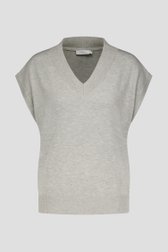 Pull sans manches gris clair de Liberty Island pour Femmes