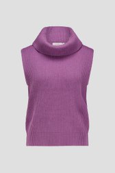 Photo produit 1 de Pull sans manches violet à col roulé de Libelle pour Femmes