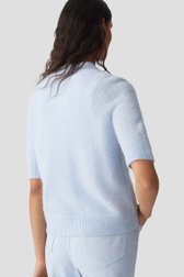 Pull tricot bleu clair avec laine et mohair de Opus pour Femmes