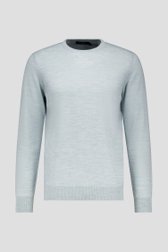 Pull tricot fin vert clair à col rond de Dansaert Black pour Hommes