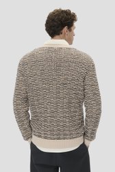 Le dos de Pull tricoté beige-marron de Matinique pour Hommes