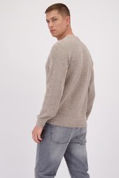 Le dos de Pull tricoté beige de Only & Sons pour Hommes