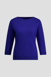 Photo produit 1 de Pull tricoté bleu roi de Claude Arielle pour Femmes
