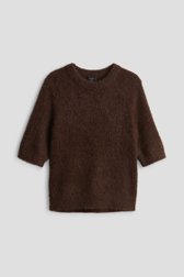 Photo produit 1 de Pull tricoté brun doux de Opus pour Femmes