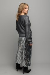 Photo supplémentaire 1 de Pull tricoté gris argenté de Louise pour Femmes