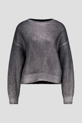 Photo produit 1 de Pull tricoté gris argenté de Louise pour Femmes
