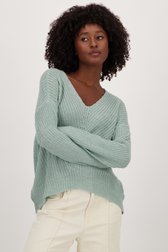 Pull tricoté gris-bleu de JDY pour Femmes