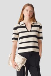 Pull tricoté noir-beige  de Opus pour Femmes