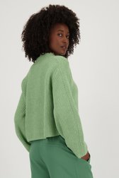 Pull tricoté vert clair à manches amples de Louise pour Femmes