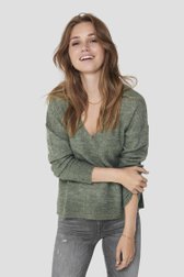 Détail de Pull tricoté vert de JDY pour Femmes