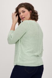 Pull tricoté vert de Only Carmakoma pour Femmes