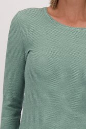 Détail de Pull vert à motif cercles all-over de Claude Arielle pour Femmes