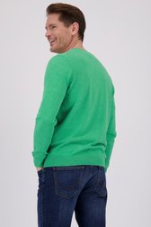 Pull vert avec col en V de Dansaert Blue pour Hommes