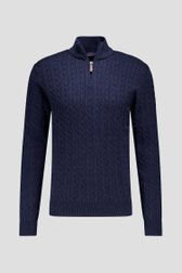 Photo produit 1 de Pull vert avec encolure haute de Dansaert Blue pour Hommes