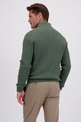 Le dos de Pull vert avec encolure haute de Dansaert Blue pour Hommes
