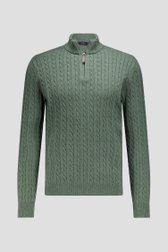 Photo produit 1 de Pull vert avec encolure haute de Dansaert Blue pour Hommes