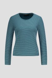 Photo produit 1 de Pull vert avec motif à cercles blancs all-over de Claude Arielle pour Femmes