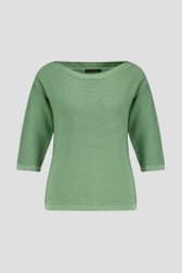 Pull vert avec paillettes de Claude Arielle pour Femmes